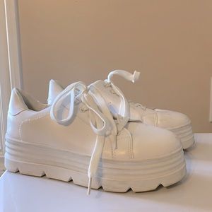 Koi White Platform Sneakers